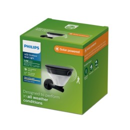 Philips 8721103105592 LED napelemes kültéri fali lámpa Kyna  | 4W integrált LED forrás | 400lm | 270