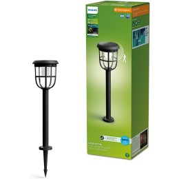 Philips 8720169267213 LED napelemes kültéri oszloplámpa Radii | 1,3W integrált LED forrás | 3000K