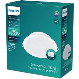 Philips 8720169173644 LED süllyeszthető lámpa Meson | 5,5W integrált LED forrás | 550/380 lm | 6500K