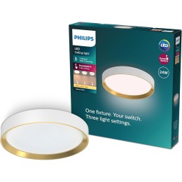 Philips 8720169301375 LED mennyezetre szerelhető lámpa Hanno | 24W integrált LED forrás | 2700lm | 2