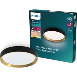 Philips 8720169301337 LED mennyezetre szerelhető lámpa Hanno | 24W integrált LED forrás | 2700lm | 2