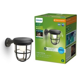 Philips 8720169267176 LED napelemes kültéri fali lámpa Radii | 1,3W integrált LED forrás | 3000K