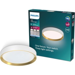 Philips 8720169301399 LED mennyezetre szerelhető lámpa Hanno | 24W integrált LED forrás | 2800lm | 4