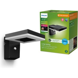 Philips 8720169265745 LED napelemes kültéri fali lámpa Zonal | 1,3W integrált LED forrás | 250lm | 3