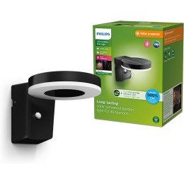 Philips 8720169265769 LED napelemes kültéri fali lámpa Zonal | 1,3W integrált LED forrás | 250lm | 3