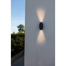 Lutec 6604002118 kültéri fali lámpa Cypres 2x7W | GU10 | IP44