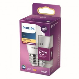 Philips 8719514309661 LED izzó 7W/60W | E27 | 806lm | 2700K | P48