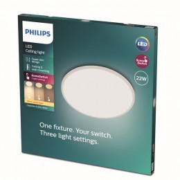 Philips 8719514327061 LED mennyezeti lámpa Super Slim 1x22W | 2000lm | 2700K