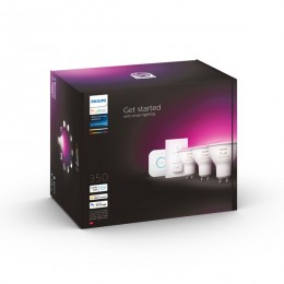 Philips Hue 8719514340107 LED izzó + Hue Bridge 3x4,3W | GU10 | 350lm | 2000-6500K | RGB