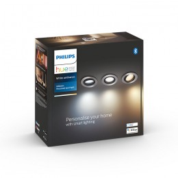 Philips Hue 8719514342828 LED süllyeszthető spotlámpa Milliskin 3x5W | GU10 | 1050lm | 2200-6500K