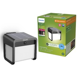 Philips 8720169362062 LED napelemes kültéri fali lámpa Ezra  | 1,8W integrált LED forrás | 25lm | 30