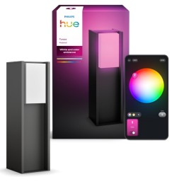 Philips Hue 8721103118455 LED kültéri oszloplámpa Turaco | 8W integrált LED forrás | 1100lm | 2000