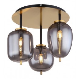 Globo 15345-3DMM mennyezetre szerelhető csillár Blacky I 3x40W | E14