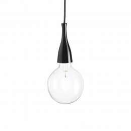 Ideal Lux 009407 zsinóros lámpa Minimal Nero 1x70W|E27