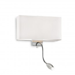Ideal Lux 035949 LED fali lámpa irányított lámpával Hotel Bianco 1x60W|E27