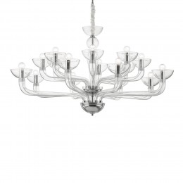 Ideal Lux 044248 csillár Casanova Transparente 16x40W | E14