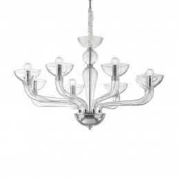 Ideal Lux 044255 csillár Casanova Transparente 8x40W | E14