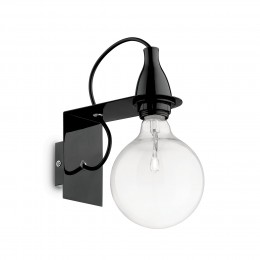 Ideal Lux 045214 fali lámpa Minimal Nero 1x70W|E27