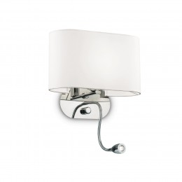 Ideal Lux 074900 fali lámpa irányított lámpával Sheraton Bianco 1x40W|E14