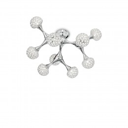 Ideal Lux 093505 mennyezeti lámpa Nodi Crystal 9x40W | G9