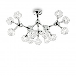 Ideal Lux 093512 mennyezeti lámpa Nodi Crystal 15x40W | G9