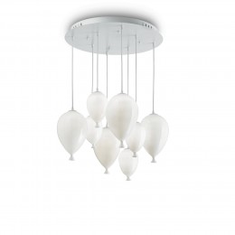 Ideal Lux 100883 gyermek csillár Clown Bianco 8x40W|G9