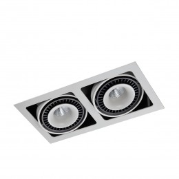 Italux GL7116-2/36W WH + BL LED süllyesztett spotlámpa Alesso 2x18W | 2770lm | 3000K