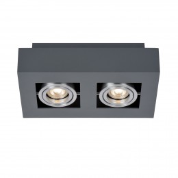 Italux IT8002S2-BK/AL mennyezeti lámpa Casemiro 2x50W|GU10