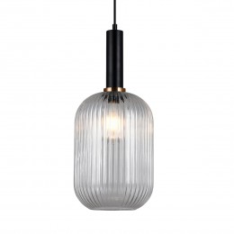 Italux PND-5588-1L-BK+CL Antiola | 40W E27