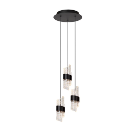 Lucide L134962130 LED függőcsillár KLIGANDE | 3x8W integrált LED forrás | 3x600lm | 2700K
