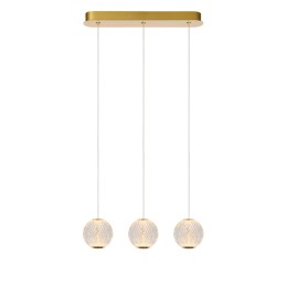 Lucide L134991260 LED függőcsillár CINTRA | 3x4,7W integrált LED forrás | 3x283lm | 2700K