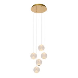 Lucide L134992260 LED függőcsillár CINTRA | 5x4,7W integrált LED forrás | 5x290lm | 2700K