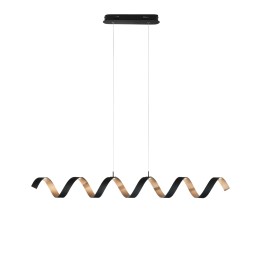 Luce Ambiente Design HELIX-S6C NER LED függőcsillár HELIX | 30W integrált LED forrás