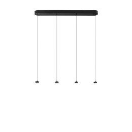 Luce Ambiente Design BASE-S-RT4-NER LED függőcsillár BASE | 16W integrált LED forrás