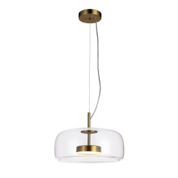 Italux PND-17760B-BRSS-CL LED függőcsillár Caste | 10W LED | 850lm | 3000K