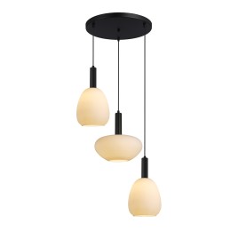 Italux PND-23541-3-BK-OP függőcsillár Gater E27