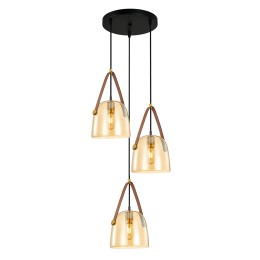 Italux PND-24342-3A-BK-AMB LED függőcsillár Solta | 3x40W E27