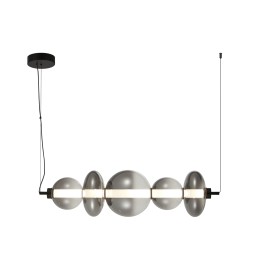 Italux PND-24352-40W-BK-SG LED függőcsillár Sonte | 40W LED | 5094lm | 3000K