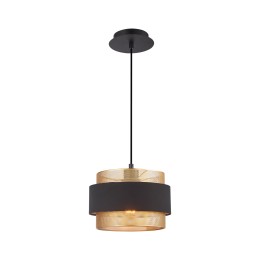 Italux PND-27467-1-BK-GD függőcsillár Bans E27