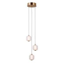 Italux PND-34362-3-HBR-OPAL LED függőcsillár Ganti | 8W LED | 865lm | 3000K