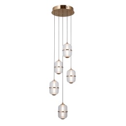 Italux PND-34375-5-HBR LED függőcsillár Alani | 28W LED | 2184lm | 3000K