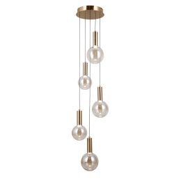 Italux PND-34378-5S-HBR LED függőcsillár Strela | 25W LED | 1450lm | 3000K
