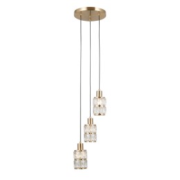Italux PND-40668-3-HBR függőcsillár Alma E27