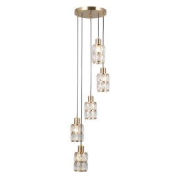 Italux PND-40668-5-HBR függőcsillár Alma E27