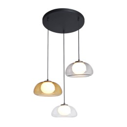 Italux PND-54637-3-BK-SG függőcsillár Ainale | 7W G9