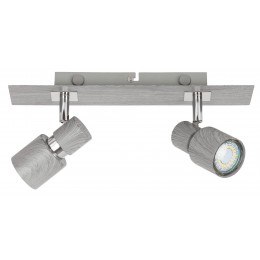 RABALUX 6127 Spots Lampes MERKUR métal chêne argenté - GU10 3x MAX 50W