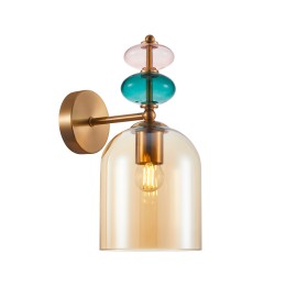 Italux WL-30263-1B-BRO-AMB fali lámpa Busco E27