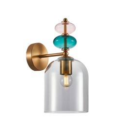 Italux WL-30263-1B-BRO-SG fali lámpa Busco E27
