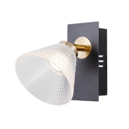 Italux WL-34393-1-BK-HBR LED fali lámpa Orella | 4W LED | 197lm | 3000K