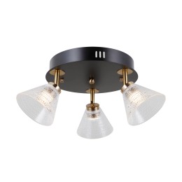 Italux WL-34393-3R-BK-HBR LED mennyezeti spotlámpa Orella | 12W LED | 750lm | 3000K